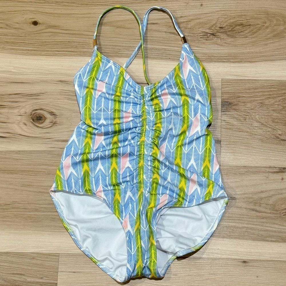 Tart Collections One Piece Cinched Multicolored Swimsuit Women’s XS